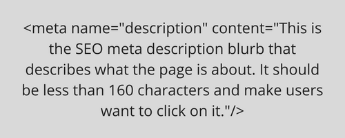 SEO Meta描述HTML示例